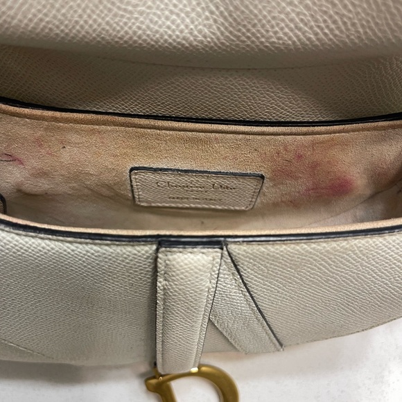 Dior White mini Saddle Bag - Picture 6 of 7